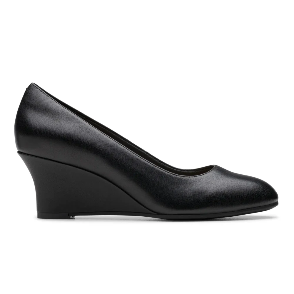 Olivette Pearl Black Leather